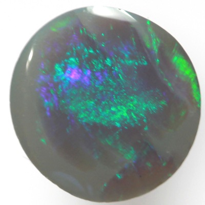 SOLID SEMI BLACK OPAL Bright sparkling turquoise green fire